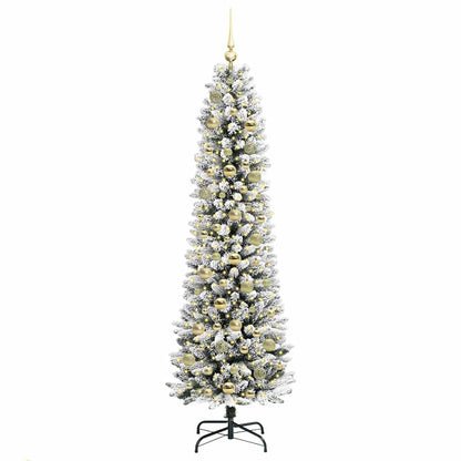 vidaXL Artificial Christmas Tree White 180 cm 3