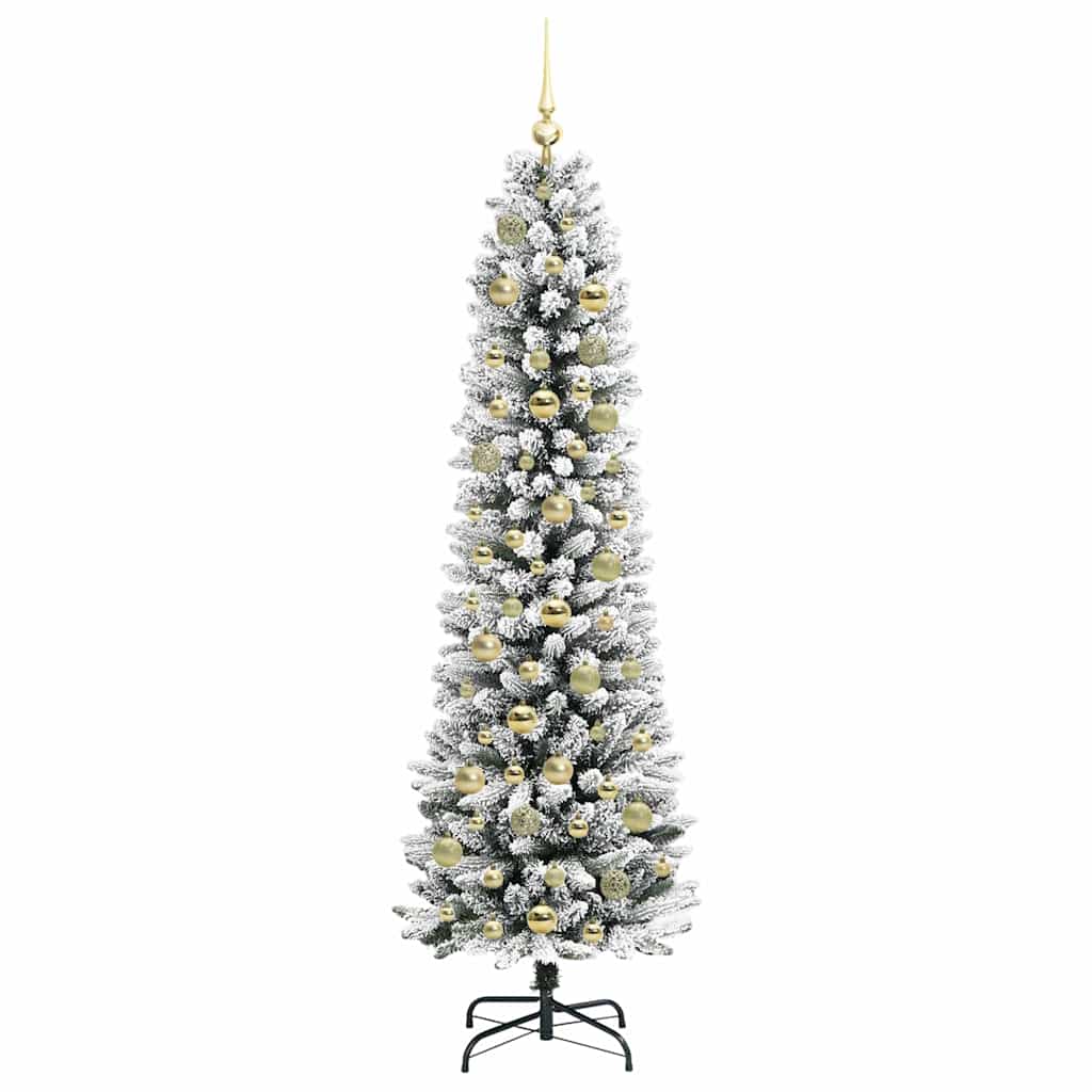 vidaXL Artificial Christmas Tree White 180 cm 4