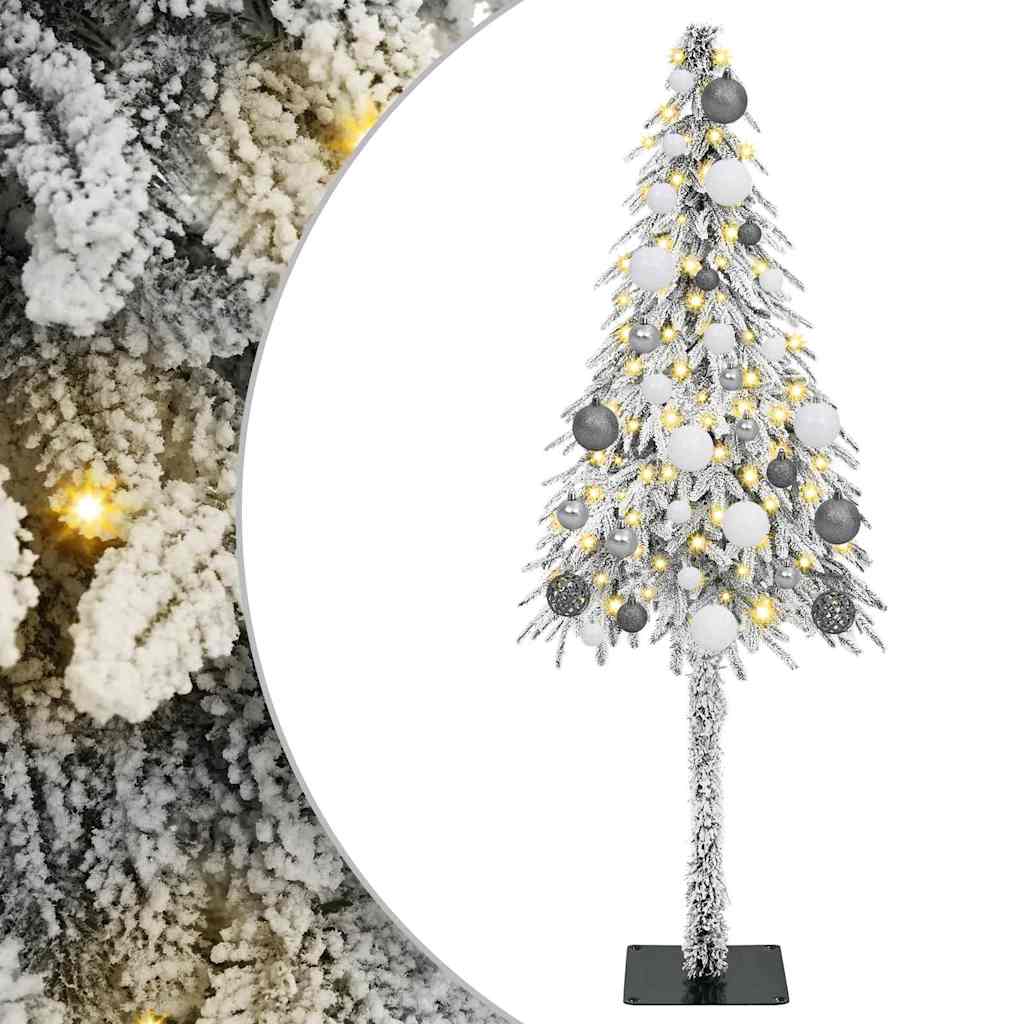 vidaXL Christmas Tree with 150 LEDs White 120 cm PE and Steel 2
