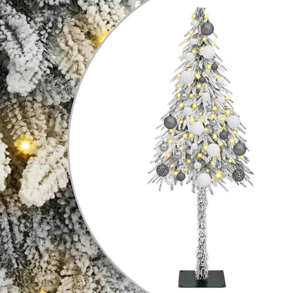 vidaXL Christmas Tree with 150 LEDs White 120 cm PE and Steel 2