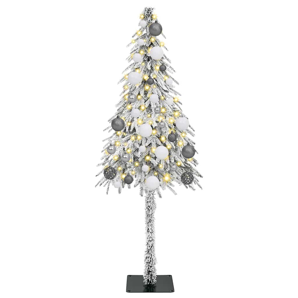 vidaXL Christmas Tree with 150 LEDs White 120 cm PE and Steel 3