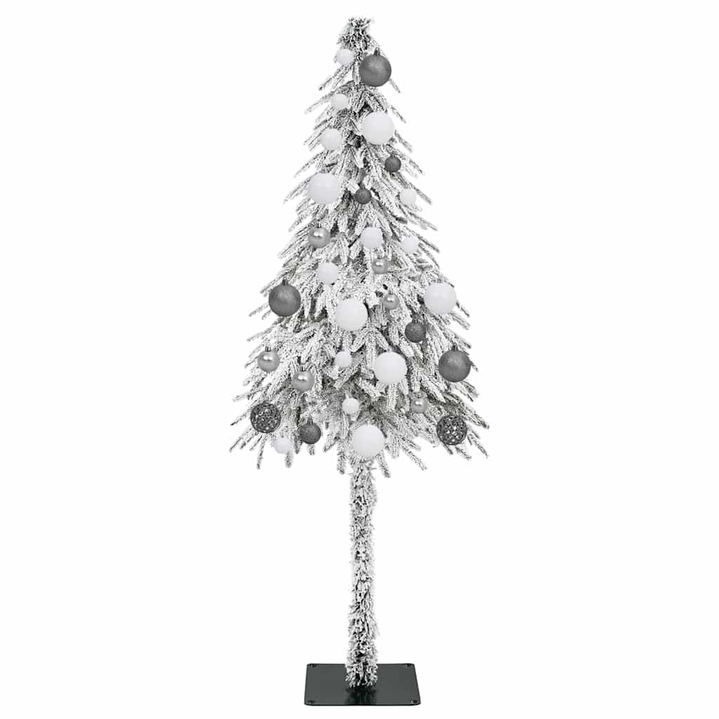 vidaXL Christmas Tree with 150 LEDs White 120 cm PE and Steel 4
