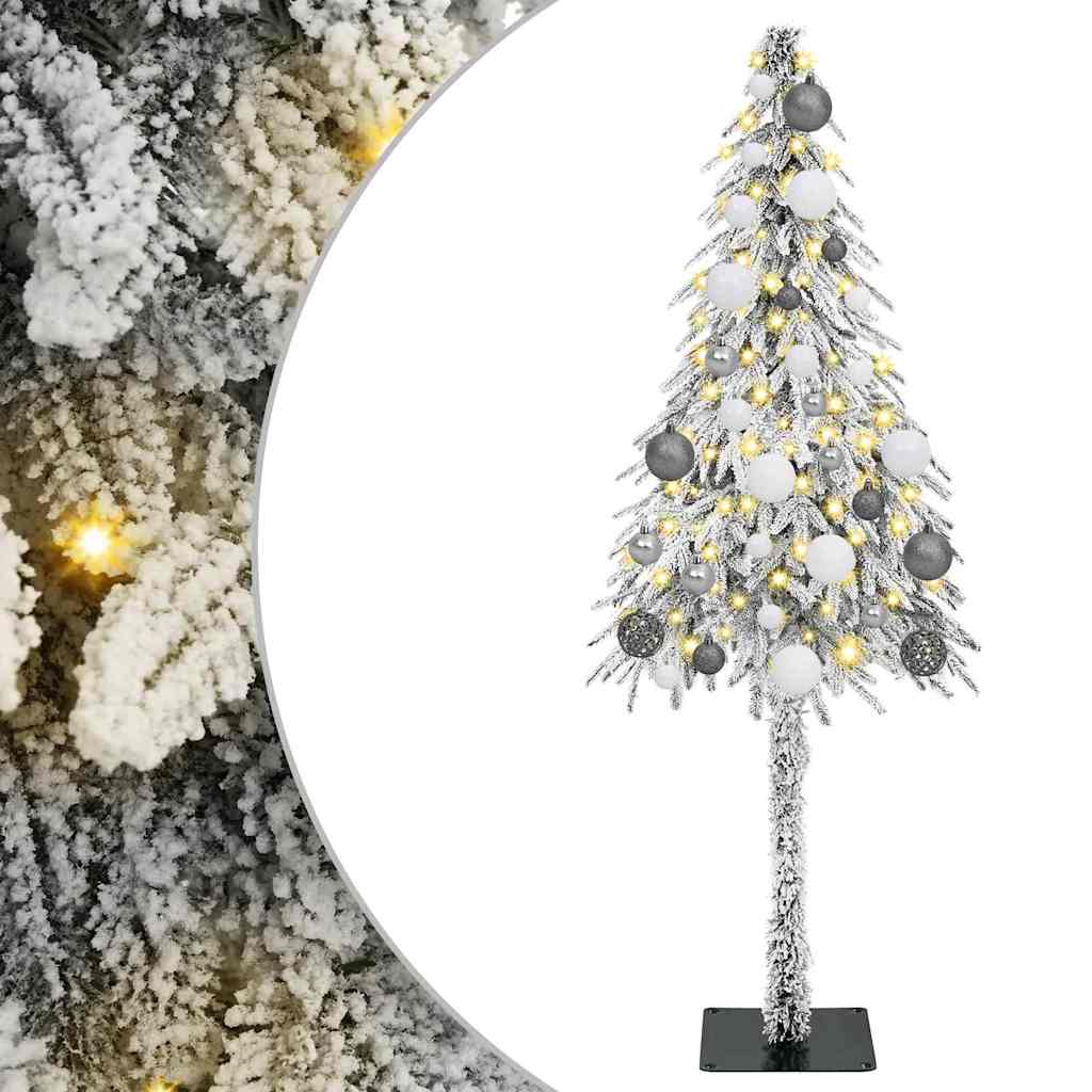 vidaXL Christmas Tree with 150 LEDs White 150 cm PE and Steel 2