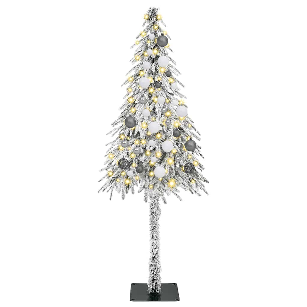 vidaXL Christmas Tree with 150 LEDs White 150 cm PE and Steel 3