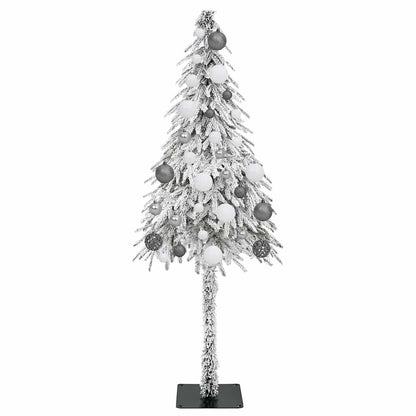 vidaXL Christmas Tree with 150 LEDs White 150 cm PE and Steel 4