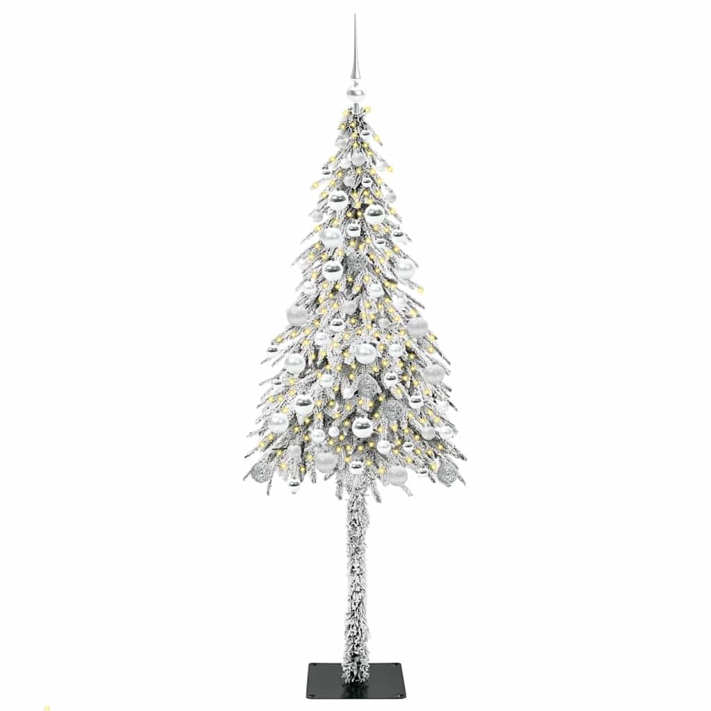 vidaXL Christmas Tree White 180 cm PE and Steel 3