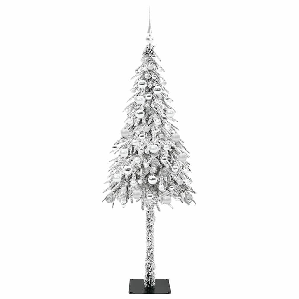 vidaXL Christmas Tree White 180 cm PE and Steel 4