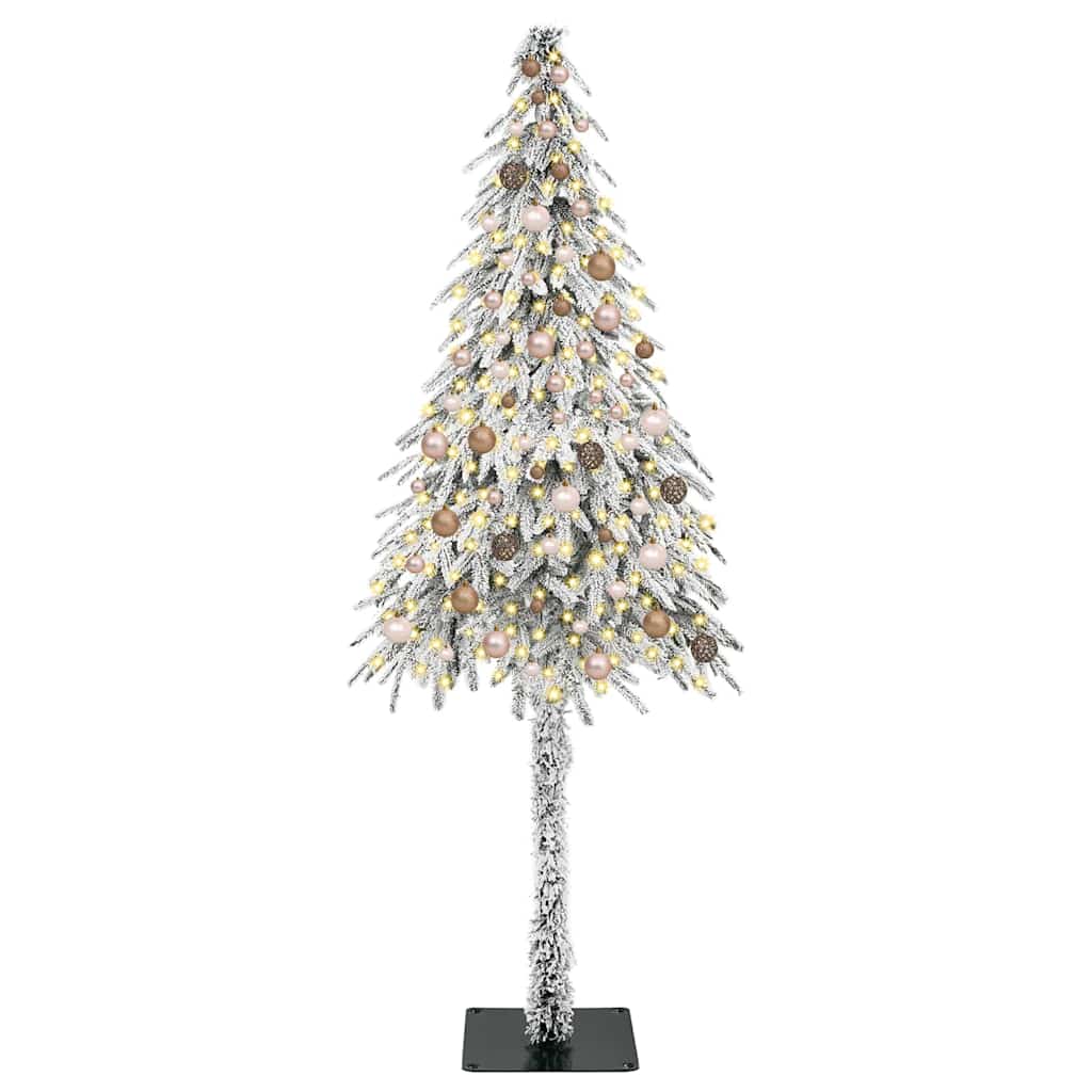 vidaXL Christmas Tree with 300 LEDs White 210 cm PE and Steel 3