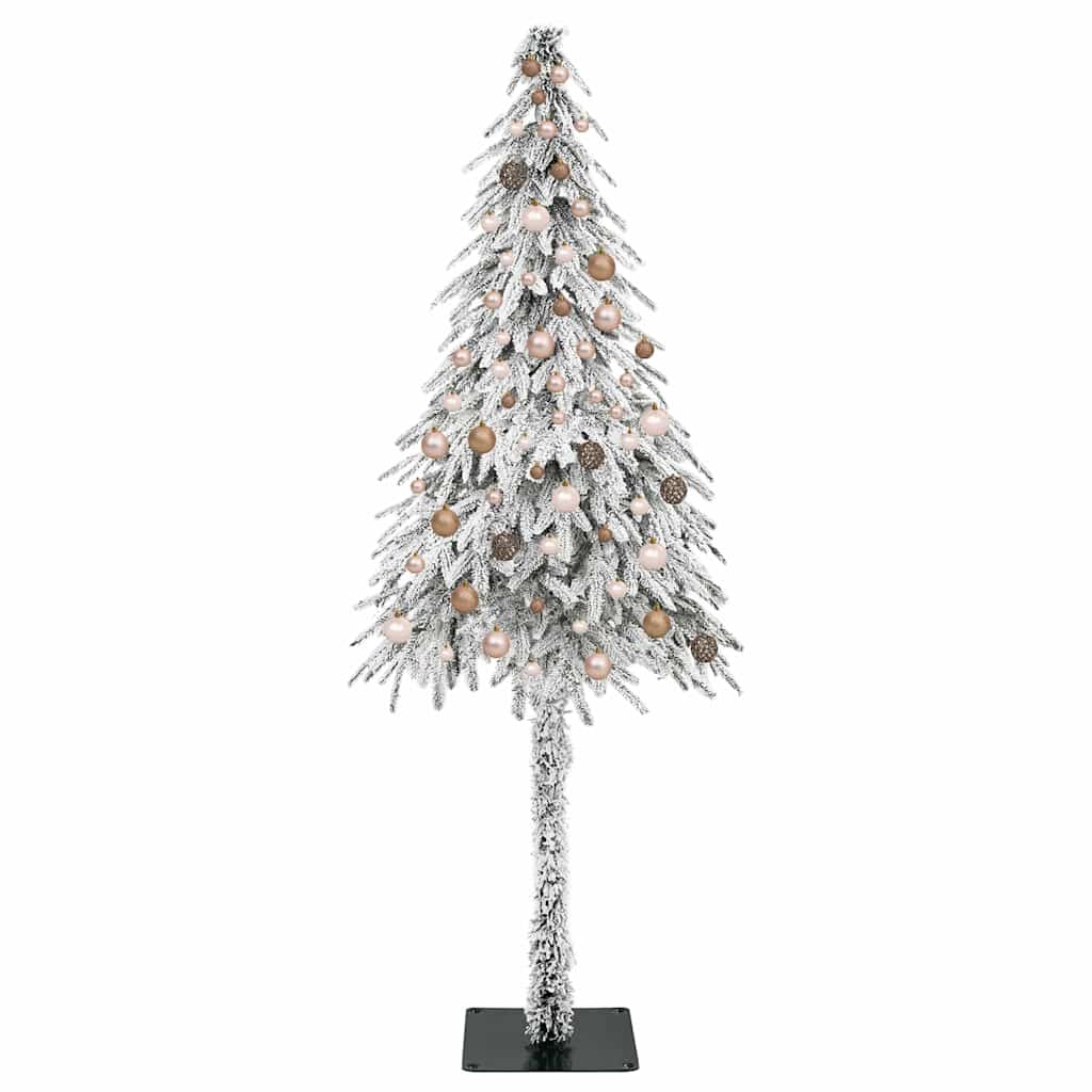 vidaXL Christmas Tree with 300 LEDs White 210 cm PE and Steel 4