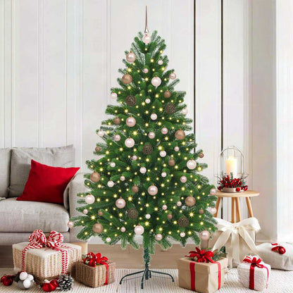 vidaXL Christmas Tree with 300 LEDs with Stand Green 180 cm PE 1