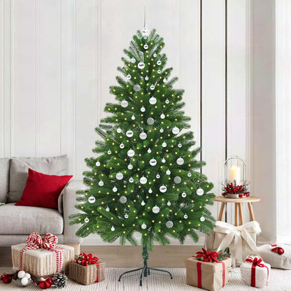 vidaXL Christmas Tree with 300 LEDs with Stand Green 210 cm PE 1
