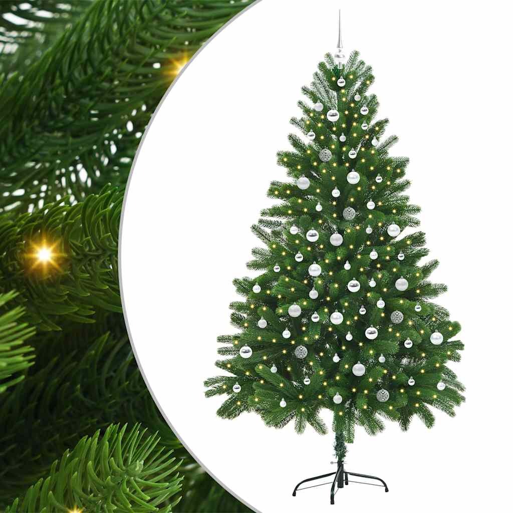 vidaXL Christmas Tree with 300 LEDs with Stand Green 210 cm PE 2