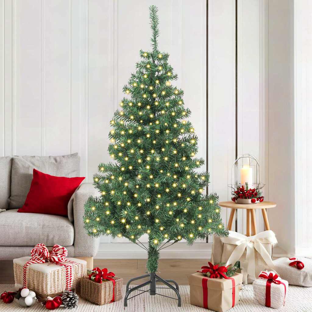 Christmas Tree PVC 180 cm Green with 300 LEDs