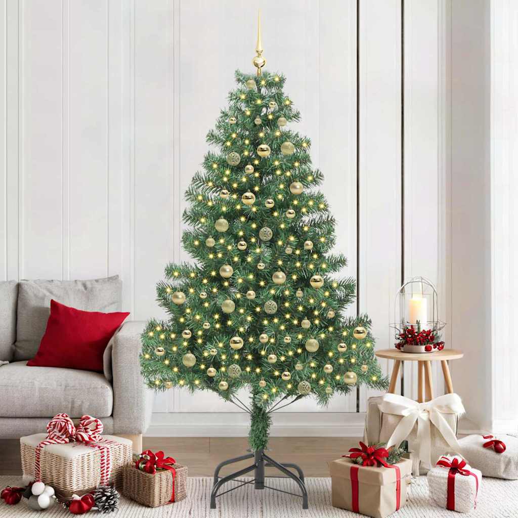 vidaXL Christmas Tree Green 210 cm PVC 1