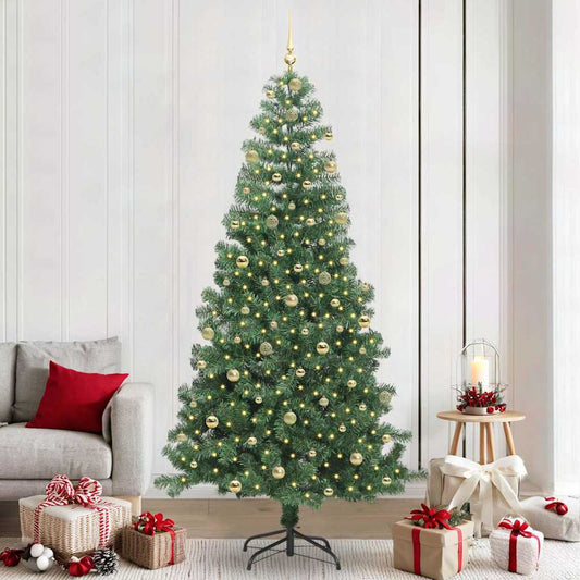 vidaXL Christmas Tree Green 240 cm PVC 1