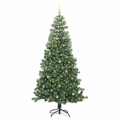 vidaXL Christmas Tree Green 240 cm PVC 3
