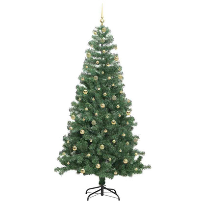 vidaXL Christmas Tree Green 240 cm PVC 4