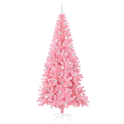 vidaXL Christmas Tree Pink 240 cm PVC 4