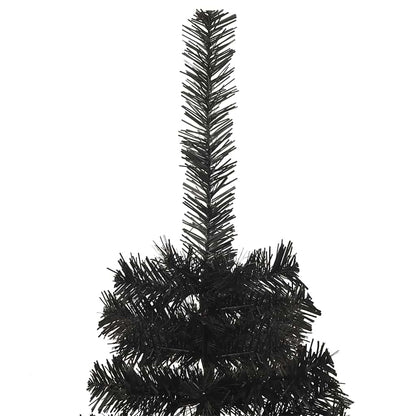 Christmas Tree PVC 180 cm Black with 300 LEDs