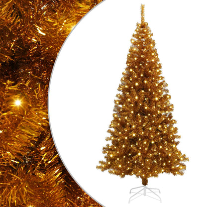 Christmas Tree PET 180 cm Gold with 300 LEDs