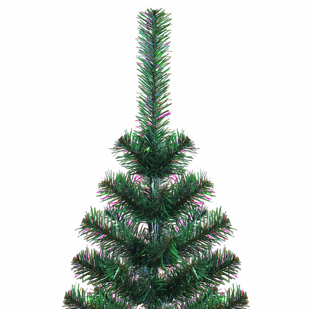 Artificial Pre-lit Christmas Tree Green PVC and Metal 240 cm with leds