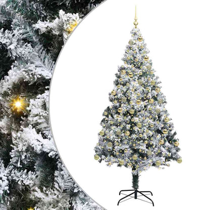 vidaXL Artificial Christmas Tree White 180 cm 2