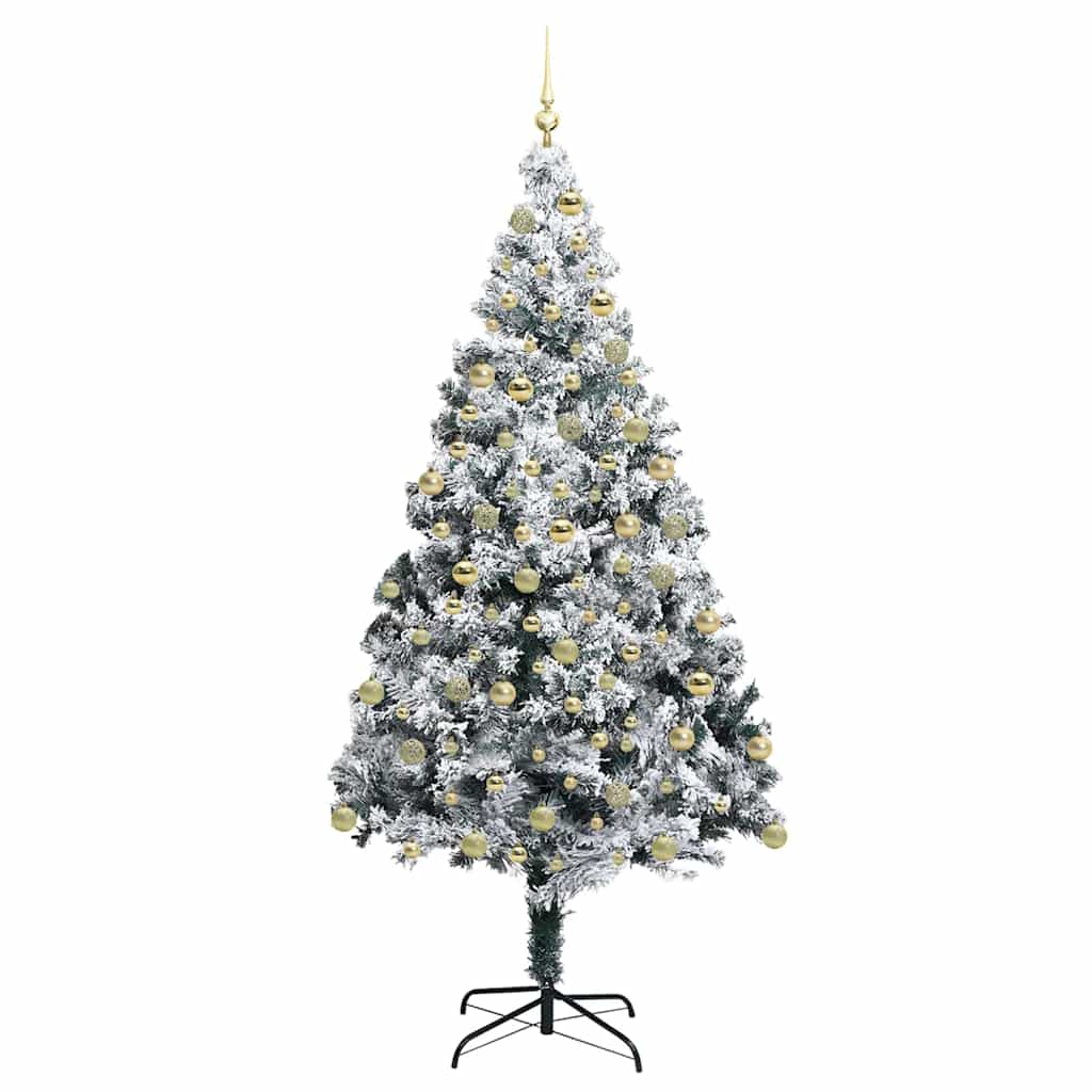 vidaXL Artificial Christmas Tree White 180 cm 4