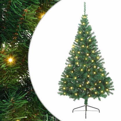 Artificial Pre-lit Christmas Tree PVC 240 cm Green without baubles