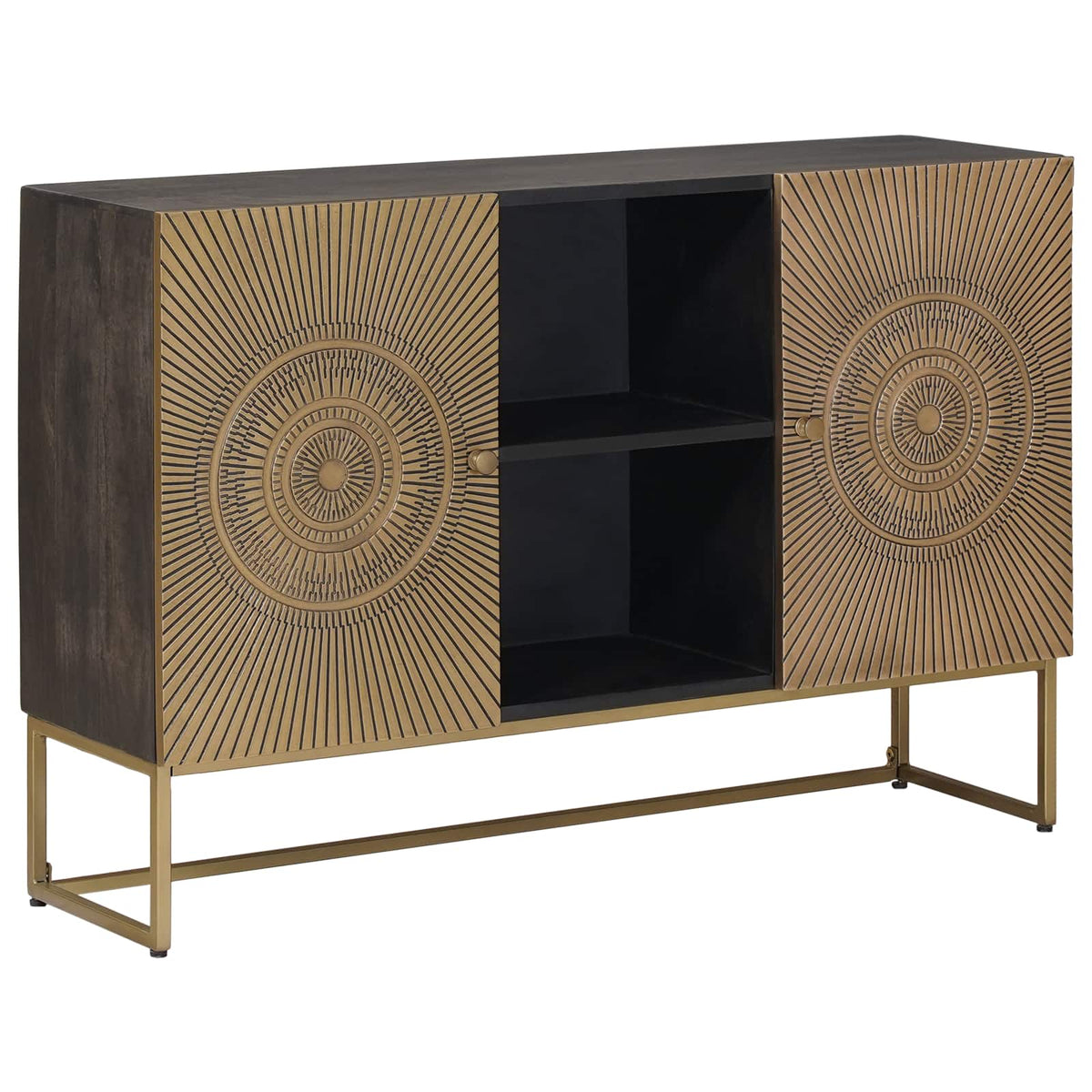 vidaXL Sideboard Brass 105 x 30 x 70 cm 1