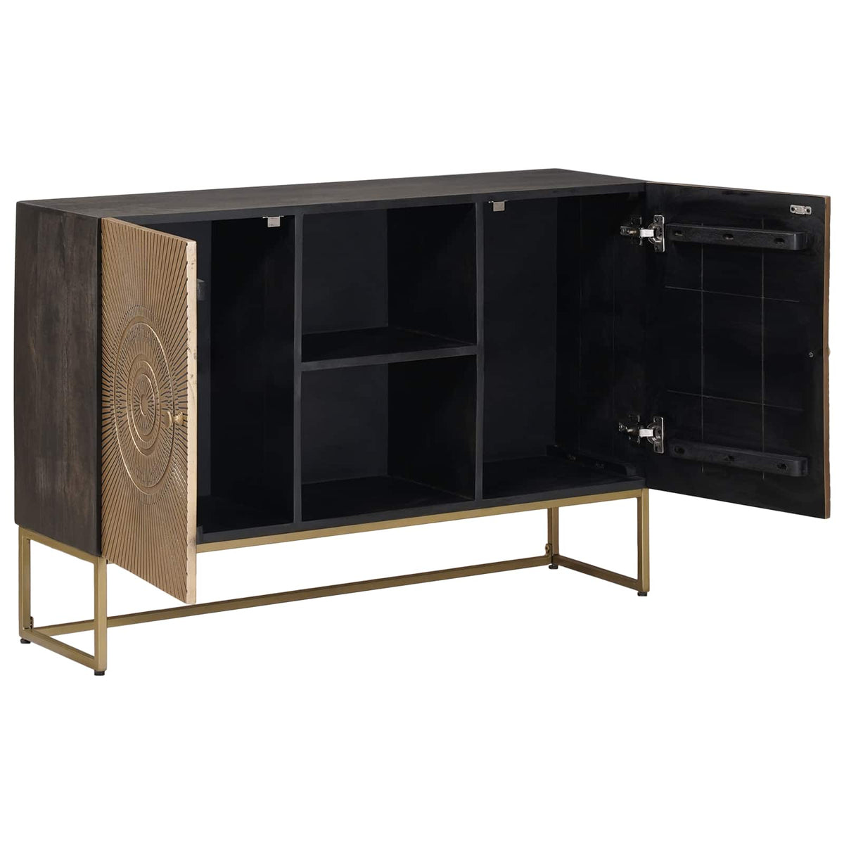 vidaXL Sideboard Brass 105 x 30 x 70 cm 2