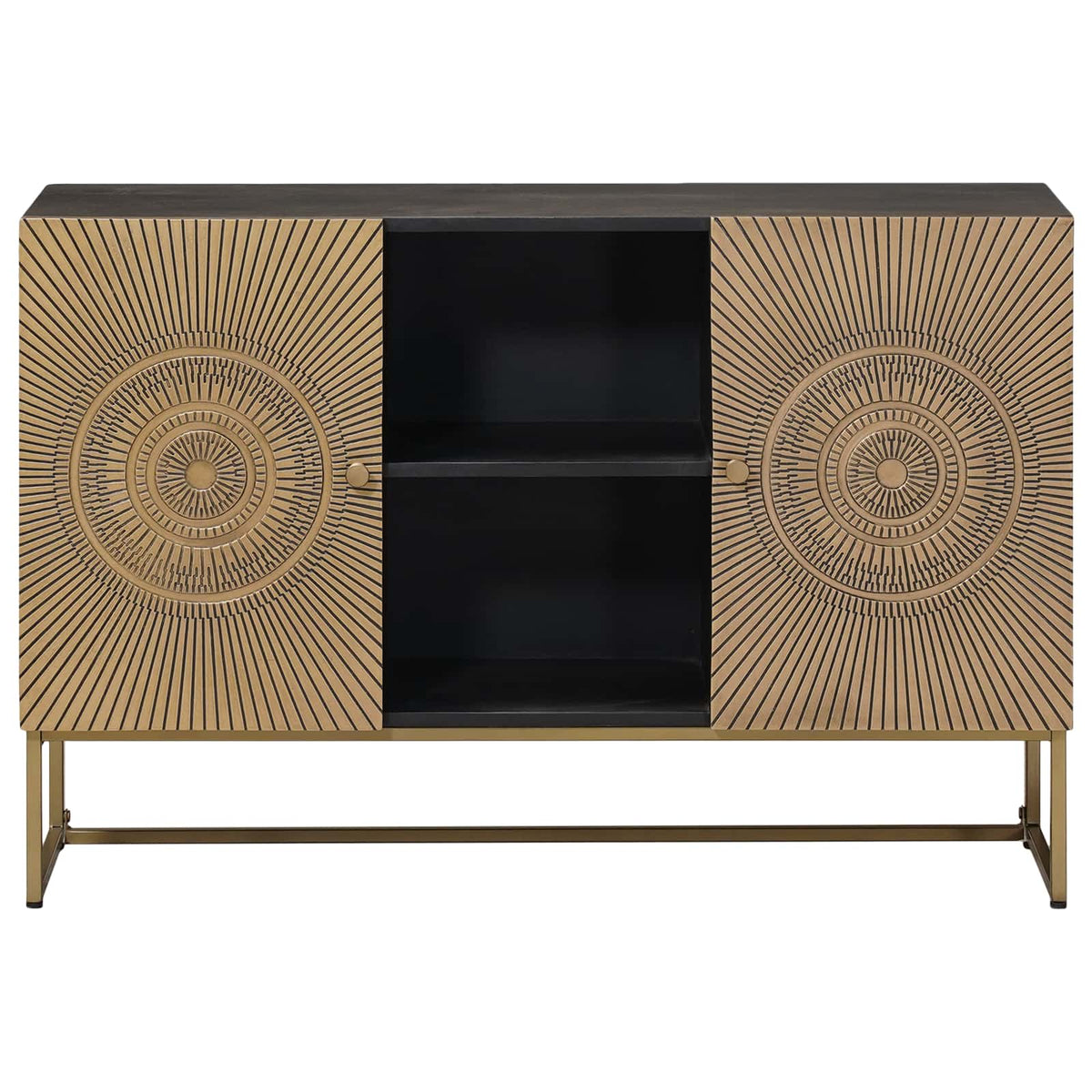 vidaXL Sideboard Brass 105 x 30 x 70 cm 3