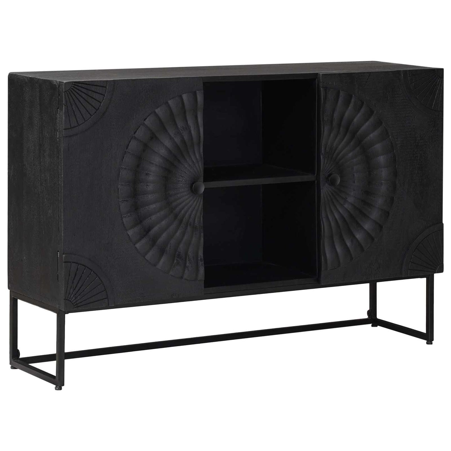 vidaXL Sideboard Black 105 x 30 x 68 cm 1