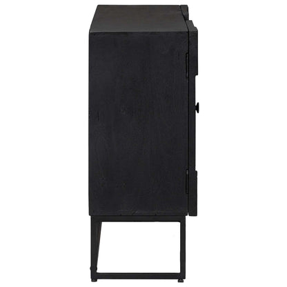 vidaXL Sideboard Black 105 x 30 x 68 cm 4