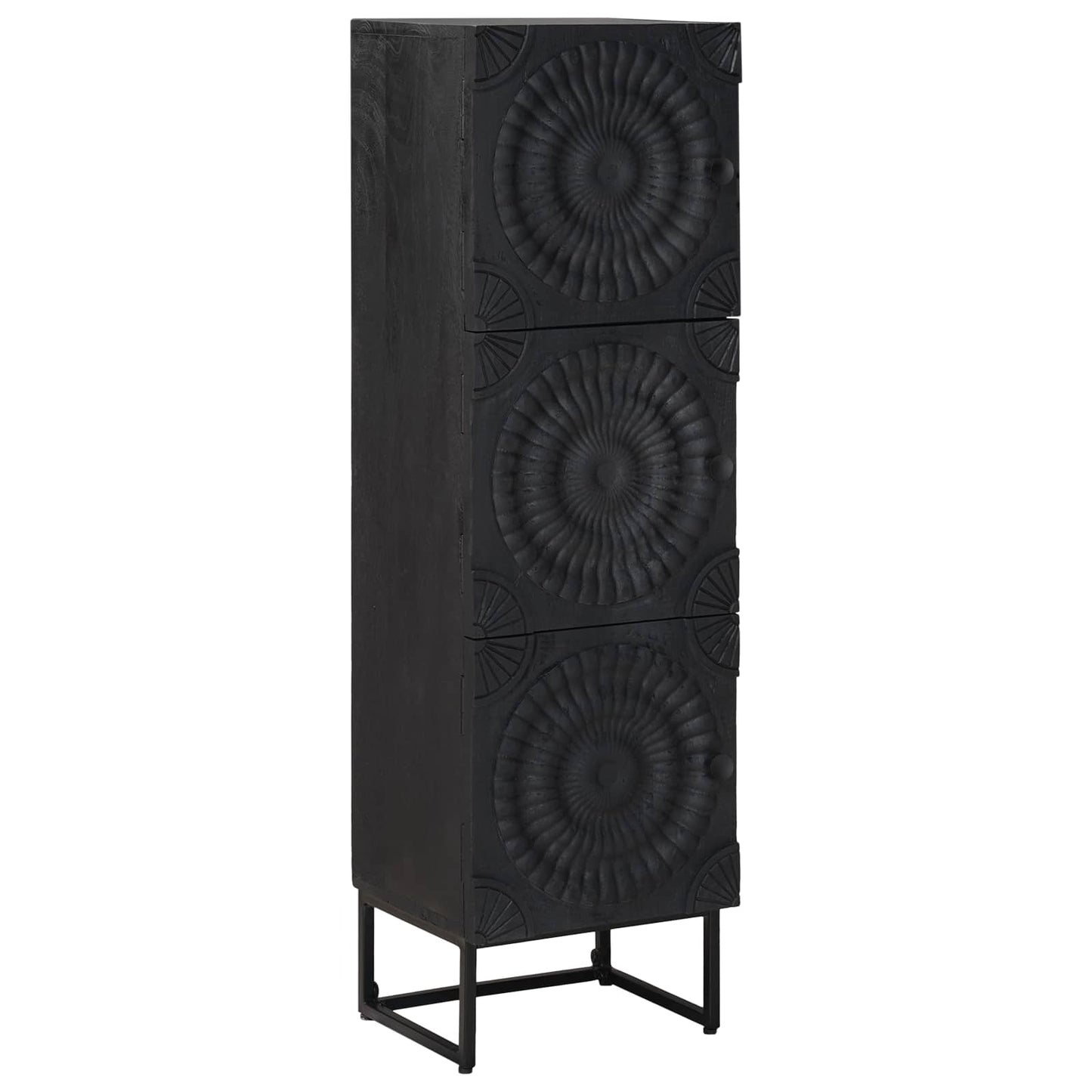 vidaXL Highboard Black 35 x 30 x 120 cm 1