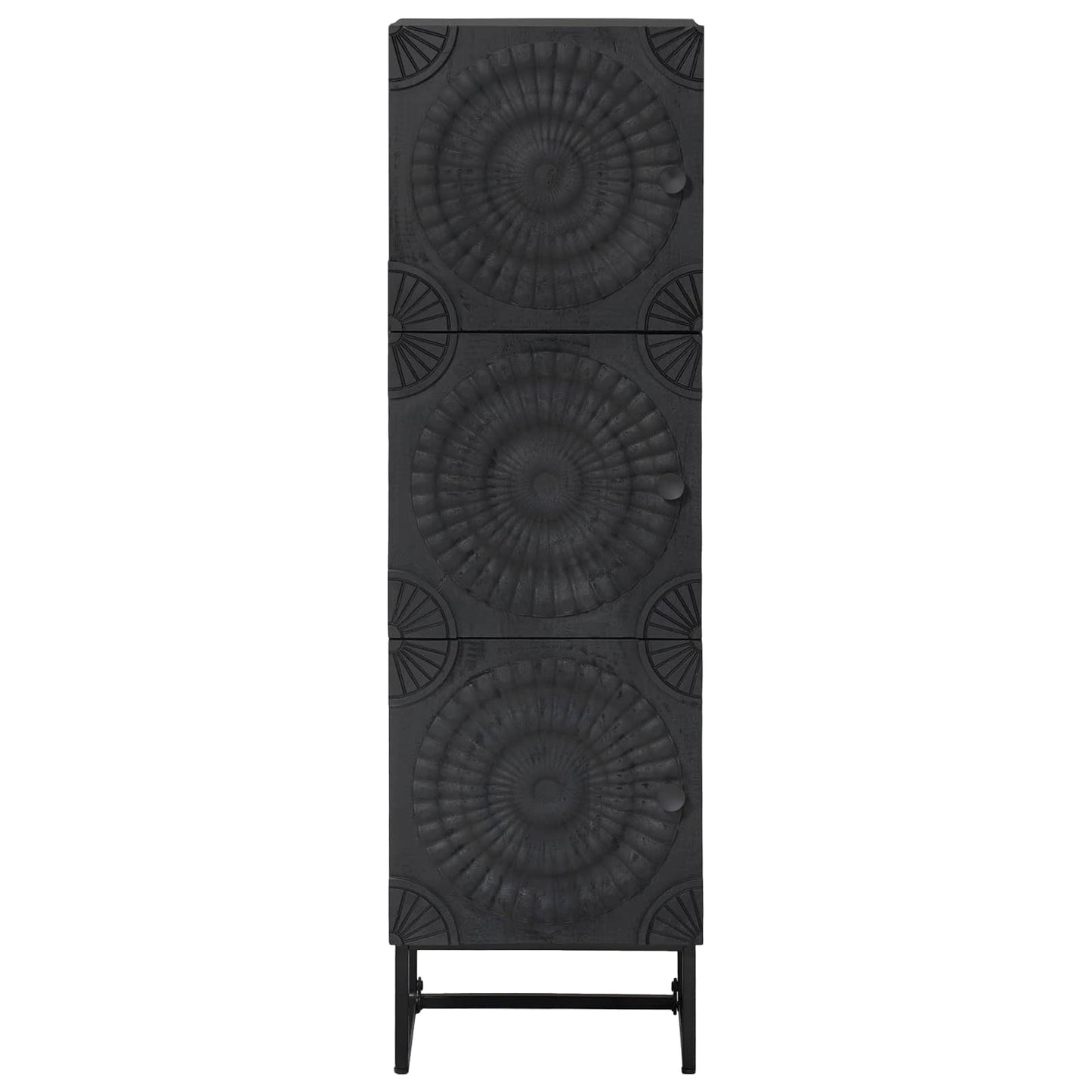 vidaXL Highboard Black 35 x 30 x 120 cm 5
