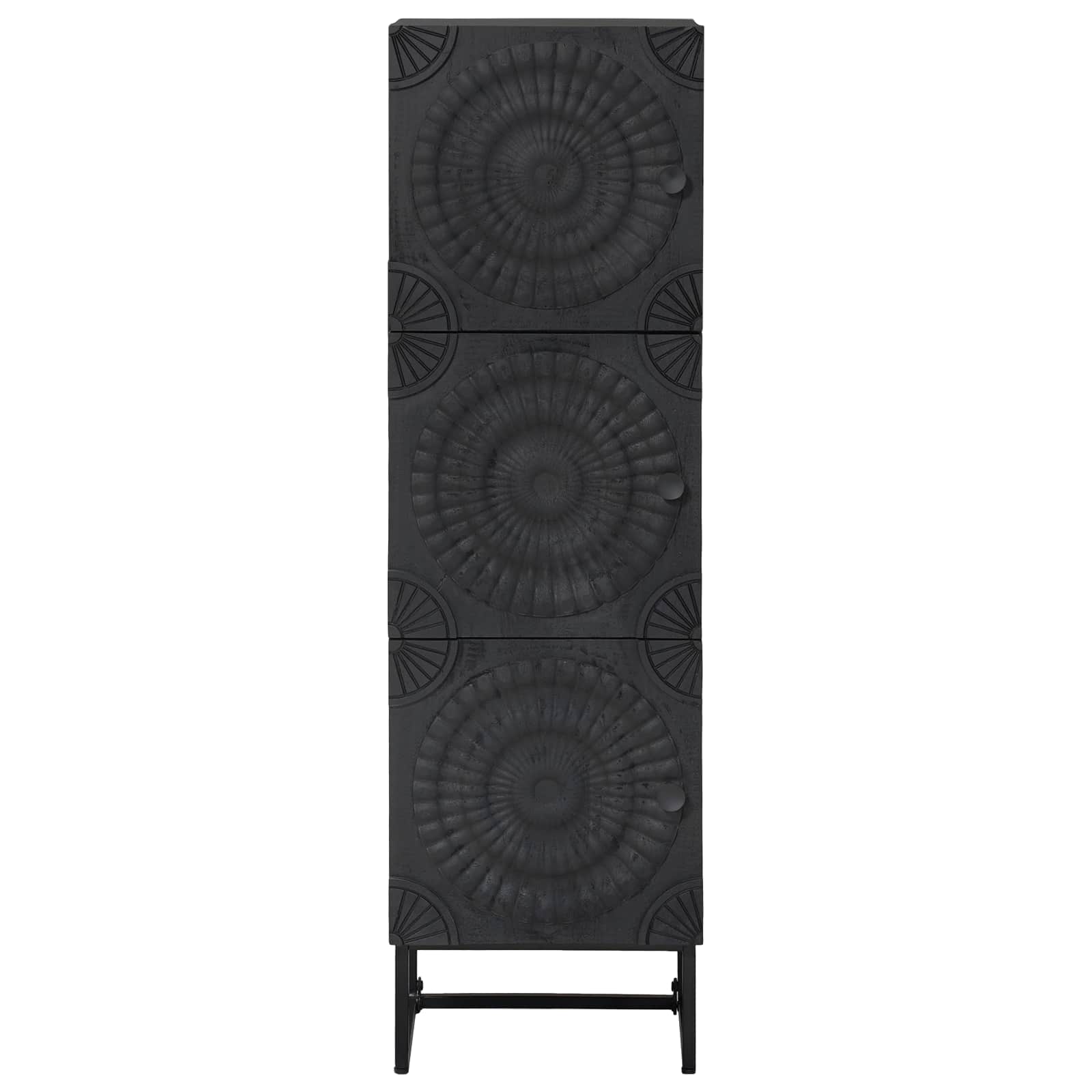 vidaXL Highboard Black 35 x 30 x 120 cm 5