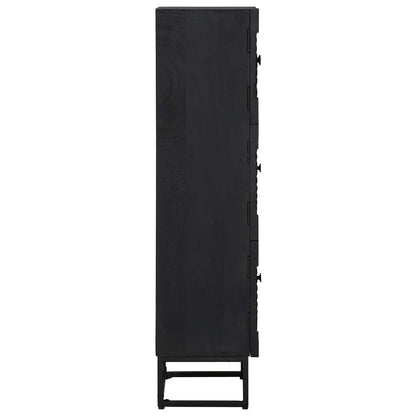 vidaXL Highboard Black 35 x 30 x 120 cm 6