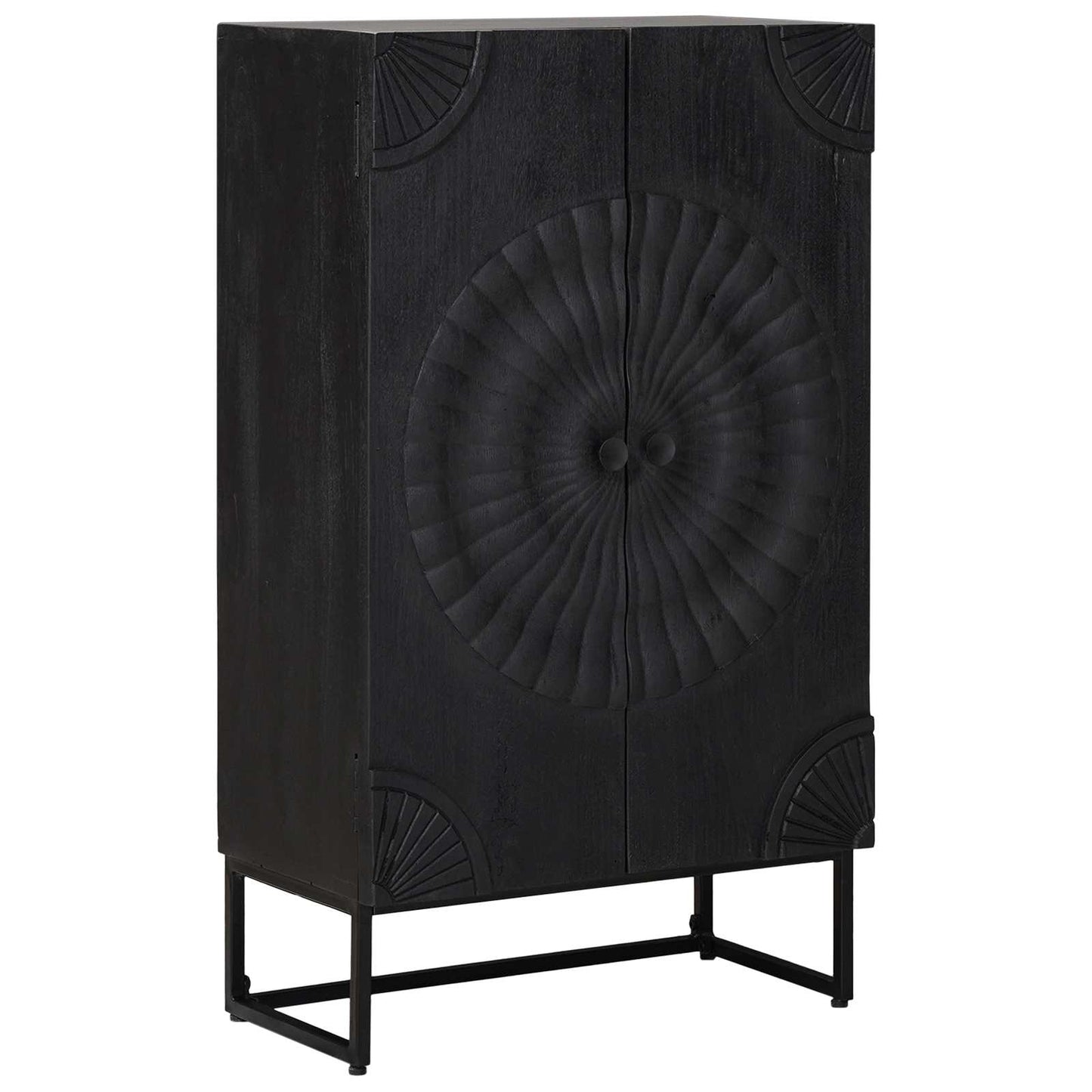 vidaXL Highboard Black 55 x 30 x 95 cm 3
