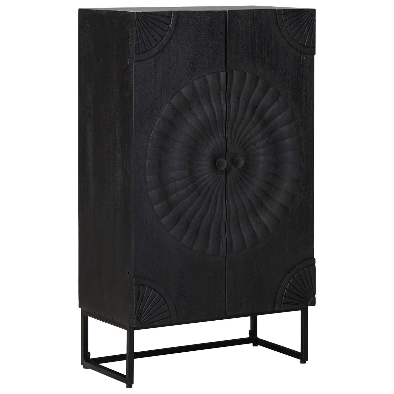 vidaXL Highboard Black 55 x 30 x 95 cm 3