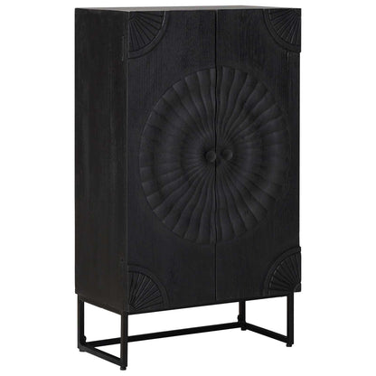 vidaXL Highboard Black 55 x 30 x 95 cm 3