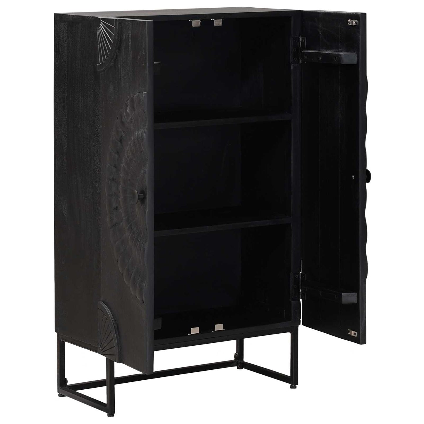 vidaXL Highboard Black 55 x 30 x 95 cm 4