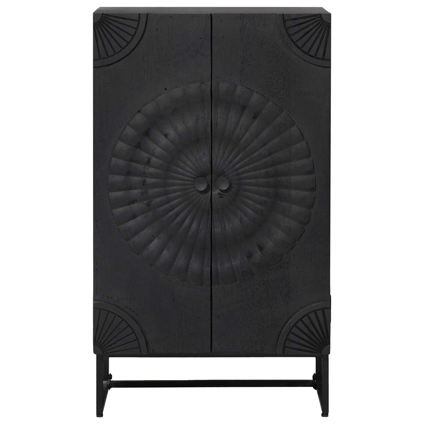vidaXL Highboard Black 55 x 30 x 95 cm 5
