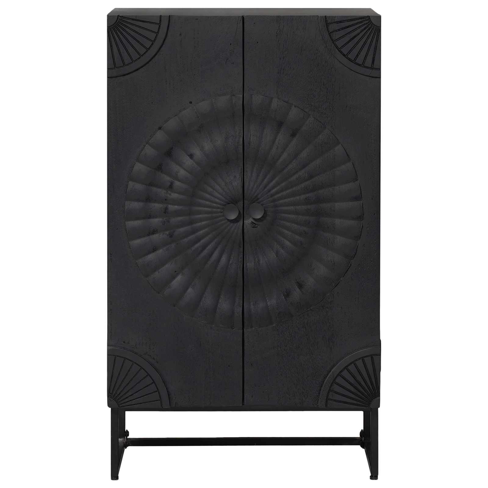 vidaXL Highboard Black 55 x 30 x 95 cm 5