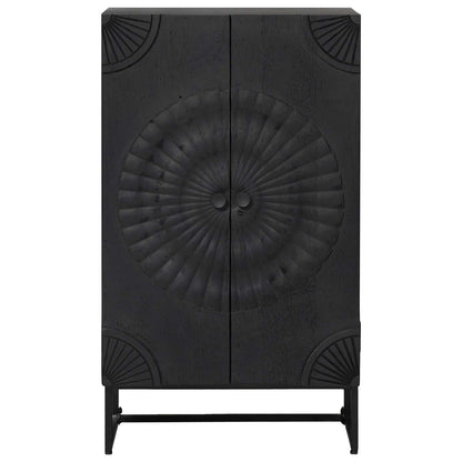 vidaXL Highboard Black 55 x 30 x 95 cm 5