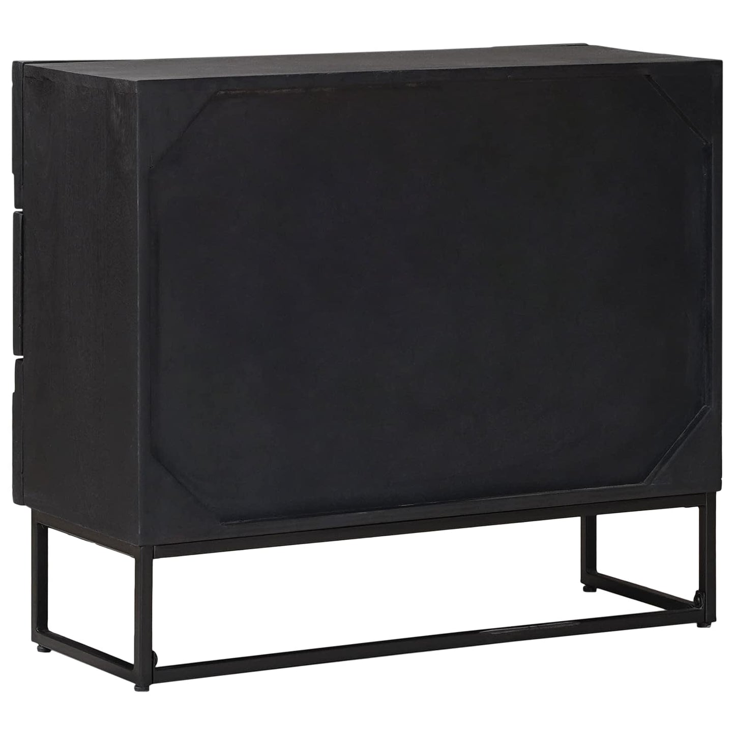 vidaXL Drawer Cabinet Black 75 x 30 x 65 cm 5