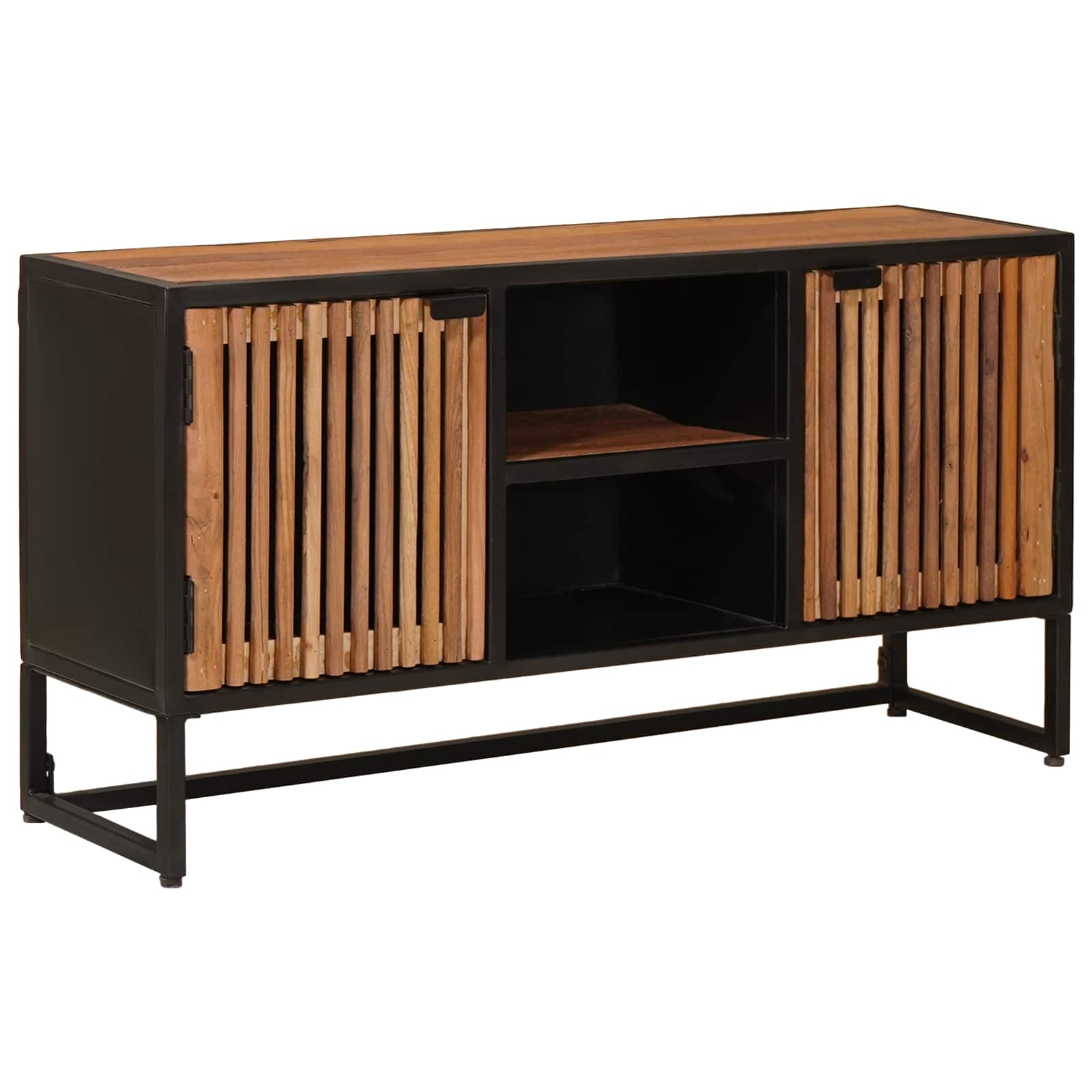 vidaXL Sideboard 105 x 30 x 55 cm Solid Mango Wood and Engineered Wood 4