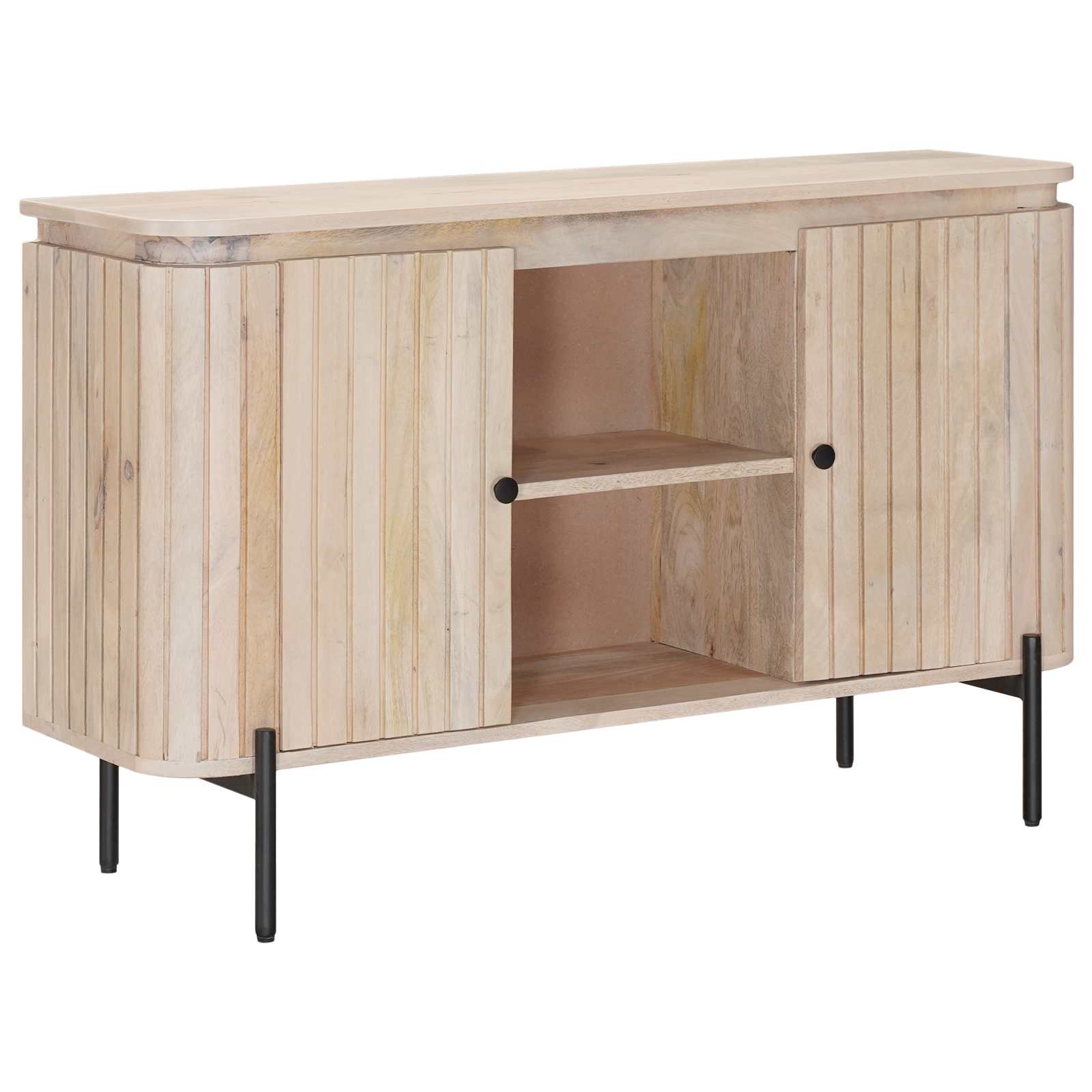 vidaXL Sideboard 105 x 30 x 65 cm Solid Mango Wood and Engineered Wood 1