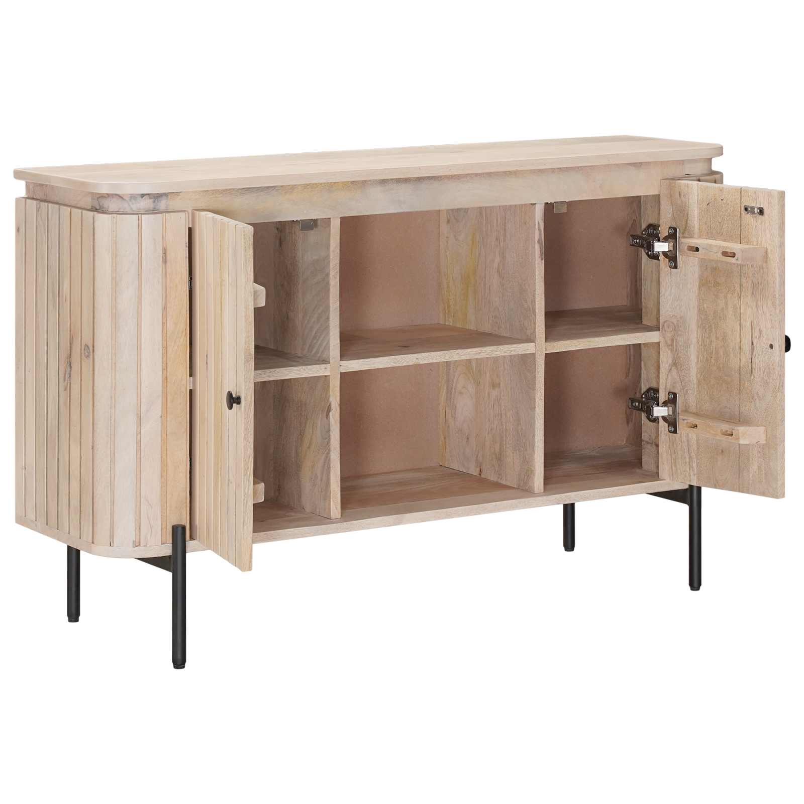 vidaXL Sideboard 105 x 30 x 65 cm Solid Mango Wood and Engineered Wood 2