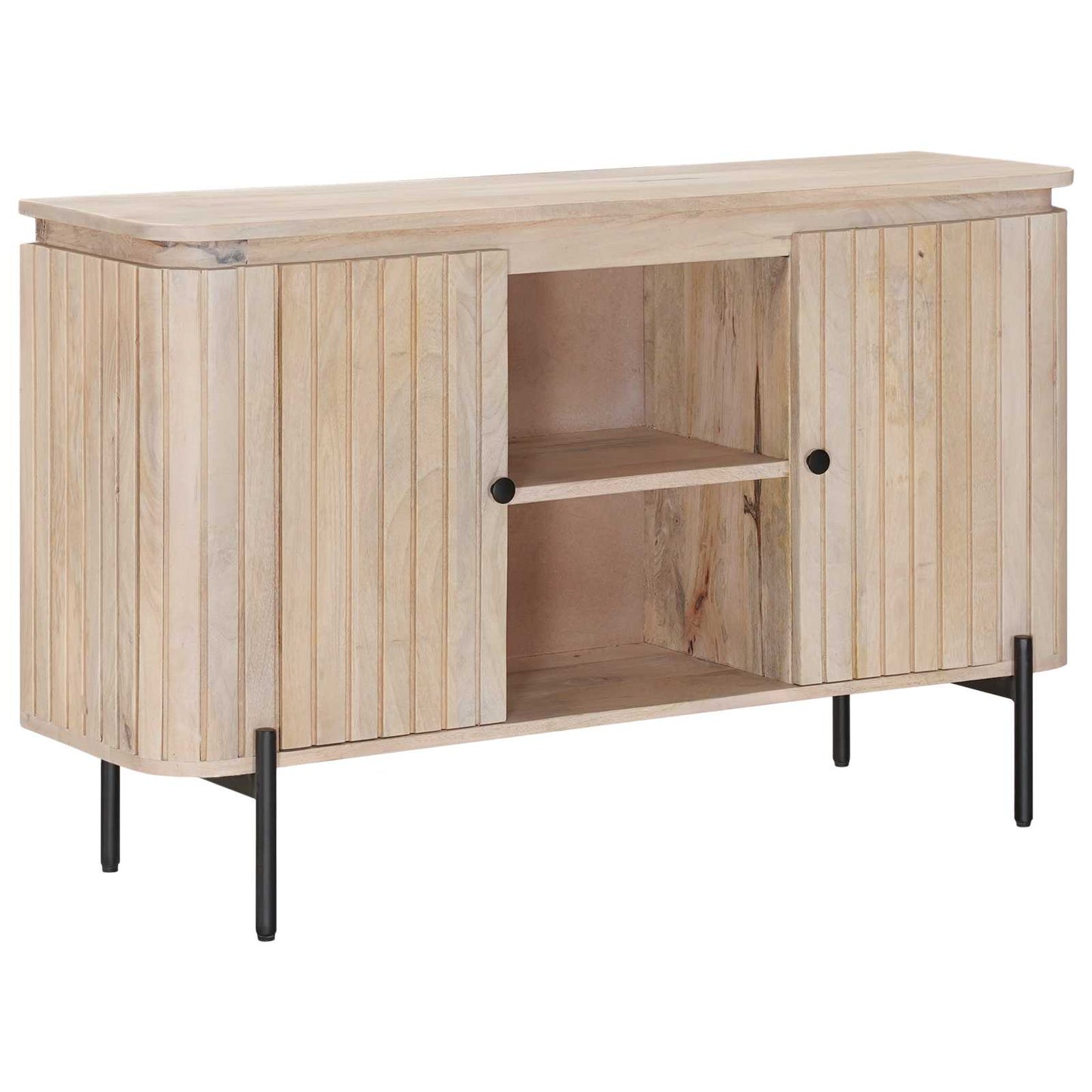 vidaXL Sideboard 105 x 30 x 65 cm Solid Mango Wood and Engineered Wood 4