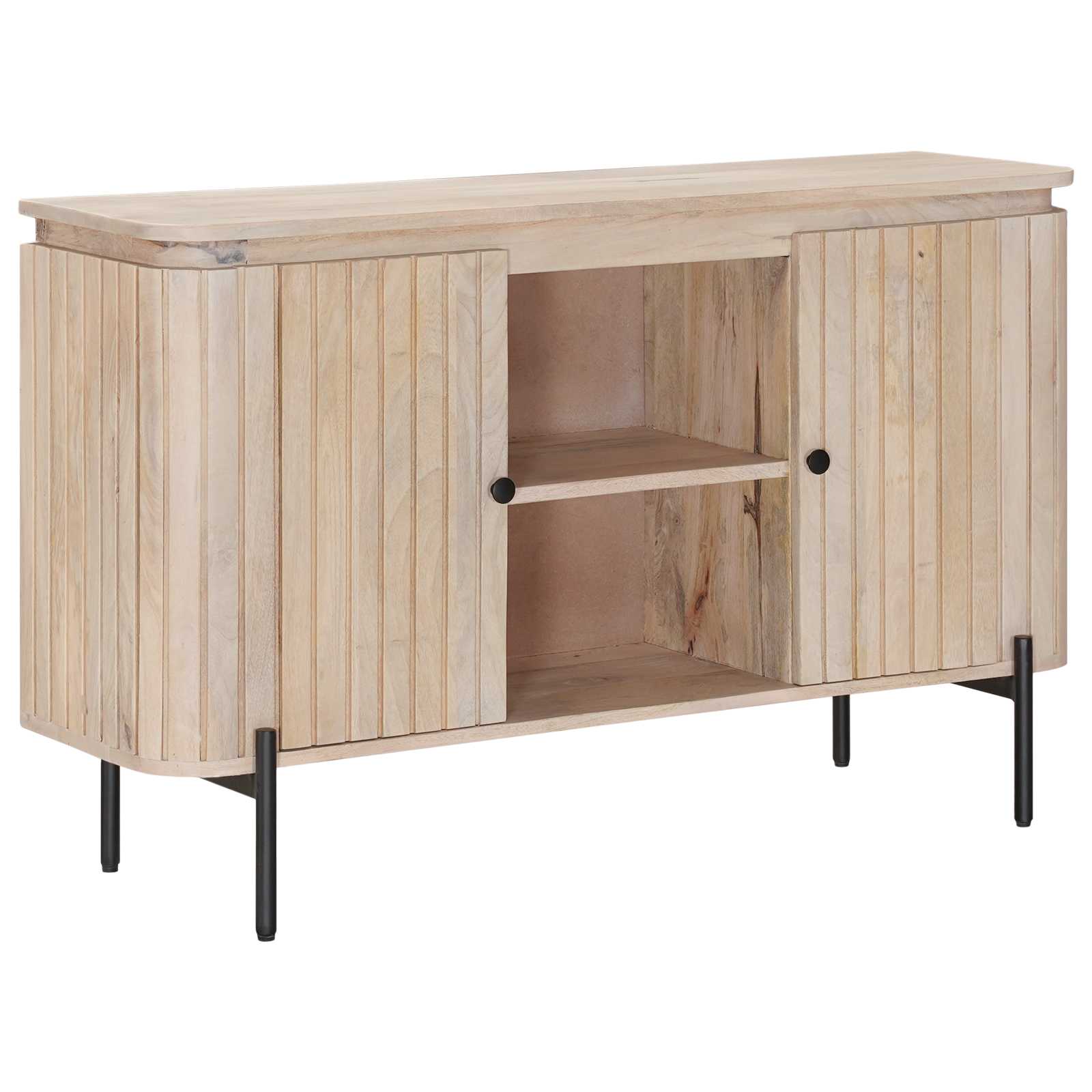 vidaXL Sideboard 105 x 30 x 65 cm Solid Mango Wood and Engineered Wood 4